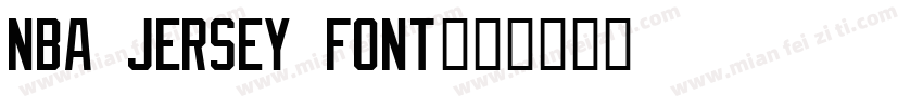 NBA Jersey Font字体转换